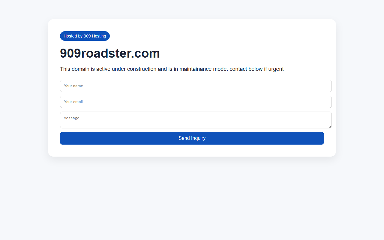 909roadster.com screenshot