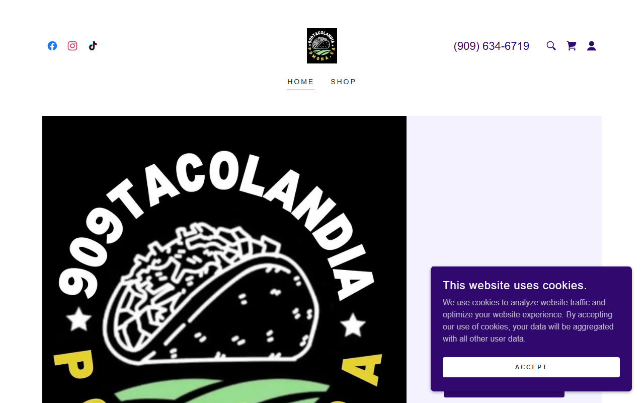 909tacolandia.com screenshot