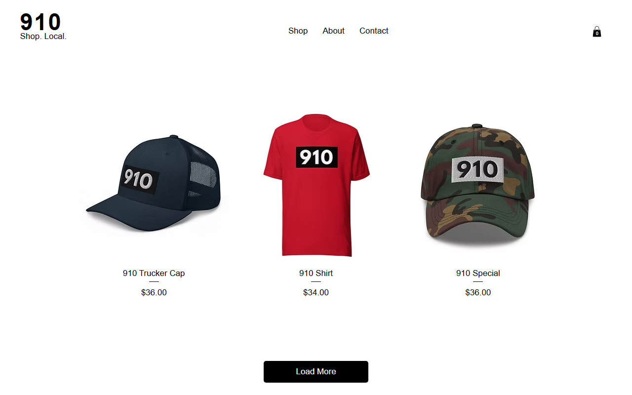 910-apparel.com screenshot