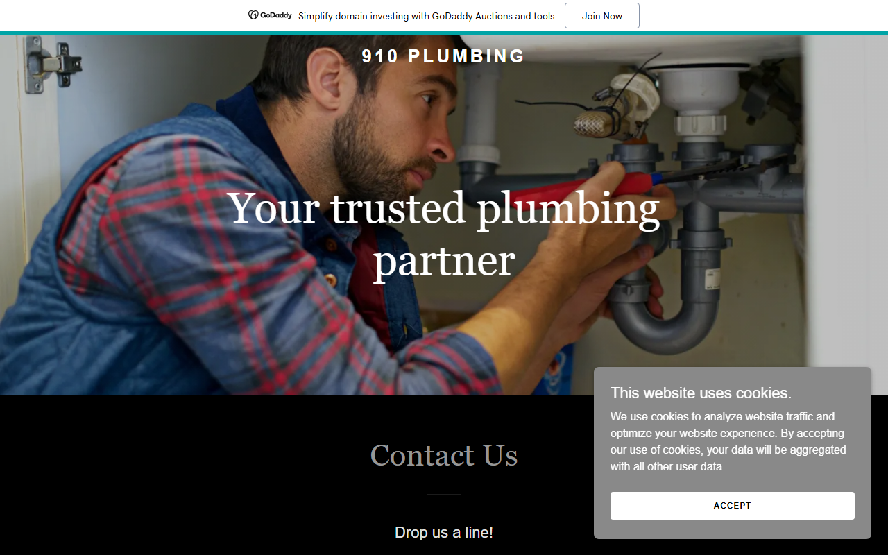 910plumbing.com screenshot