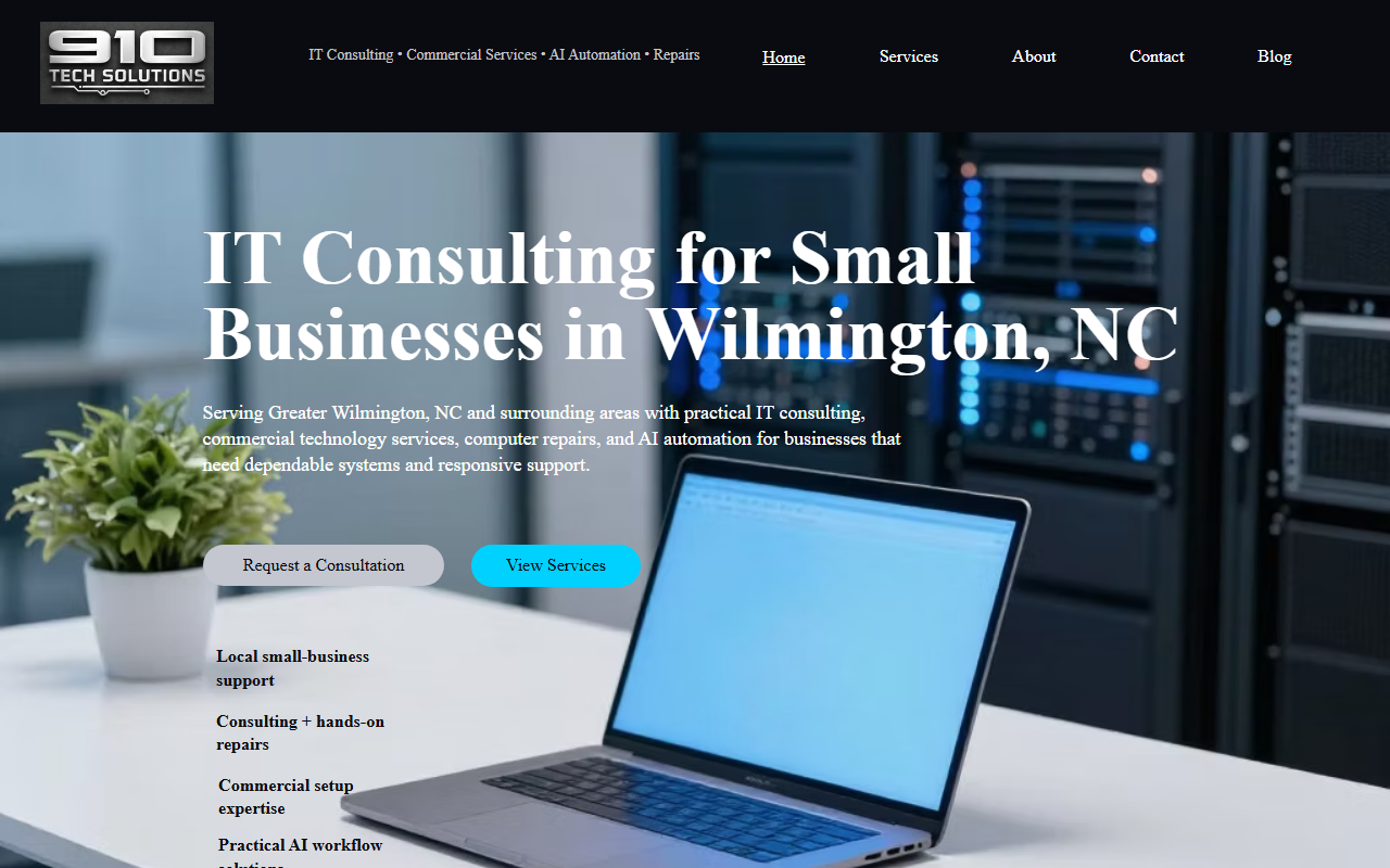 910techsolutions.com screenshot