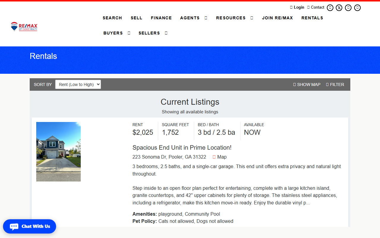 912rentals.com screenshot