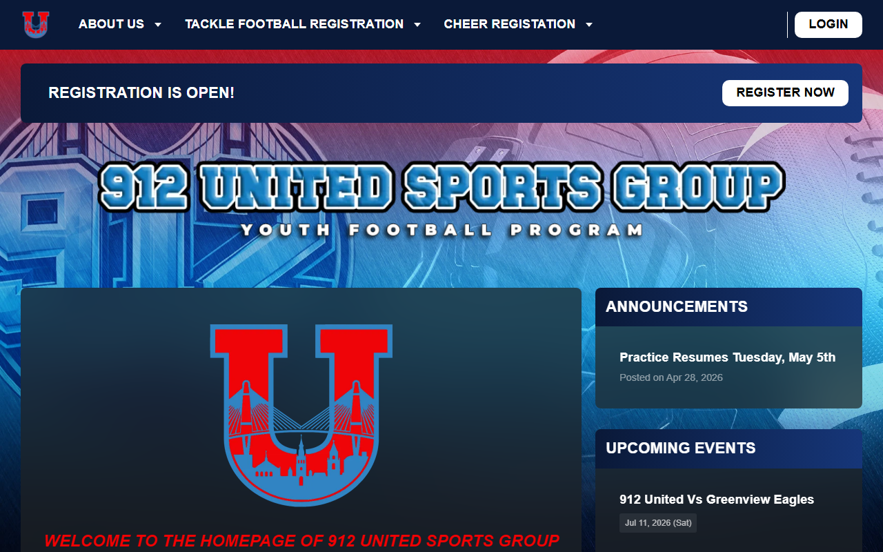 912unitedsports.com screenshot