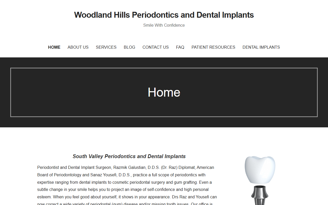 91364dentist.com screenshot