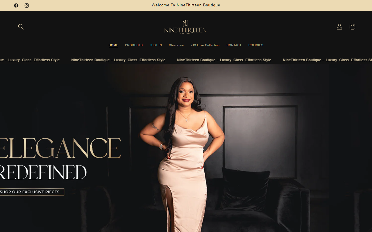 913boutique.com screenshot