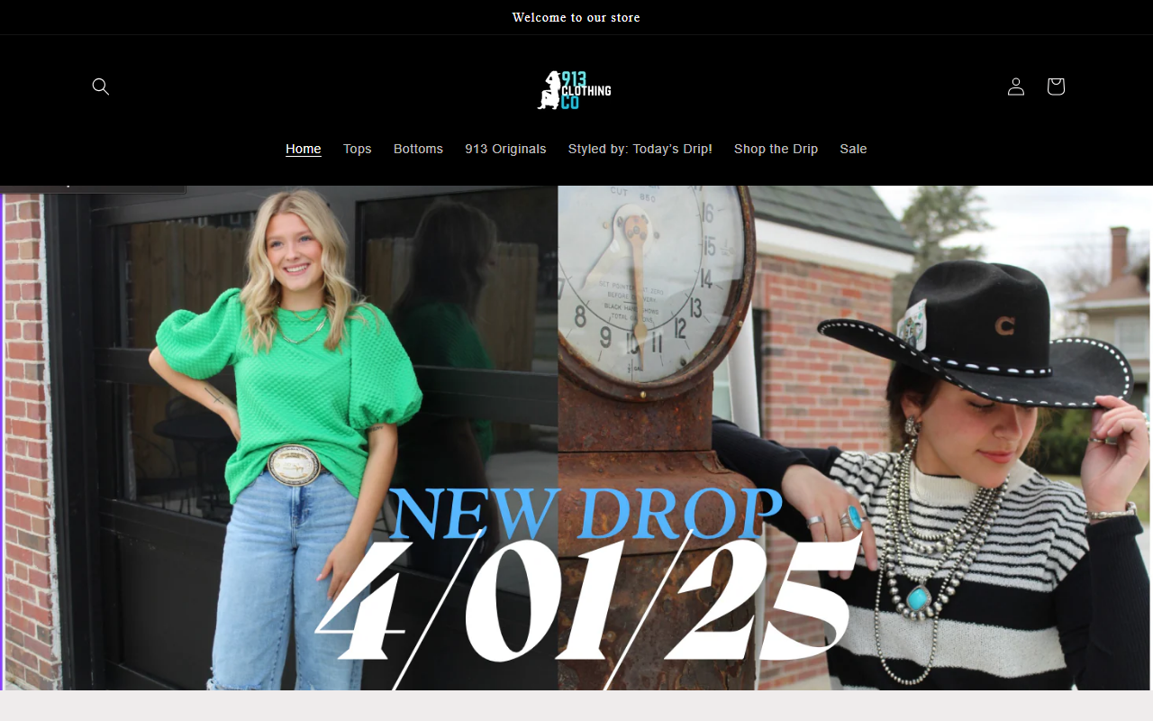 913clothingco.com screenshot
