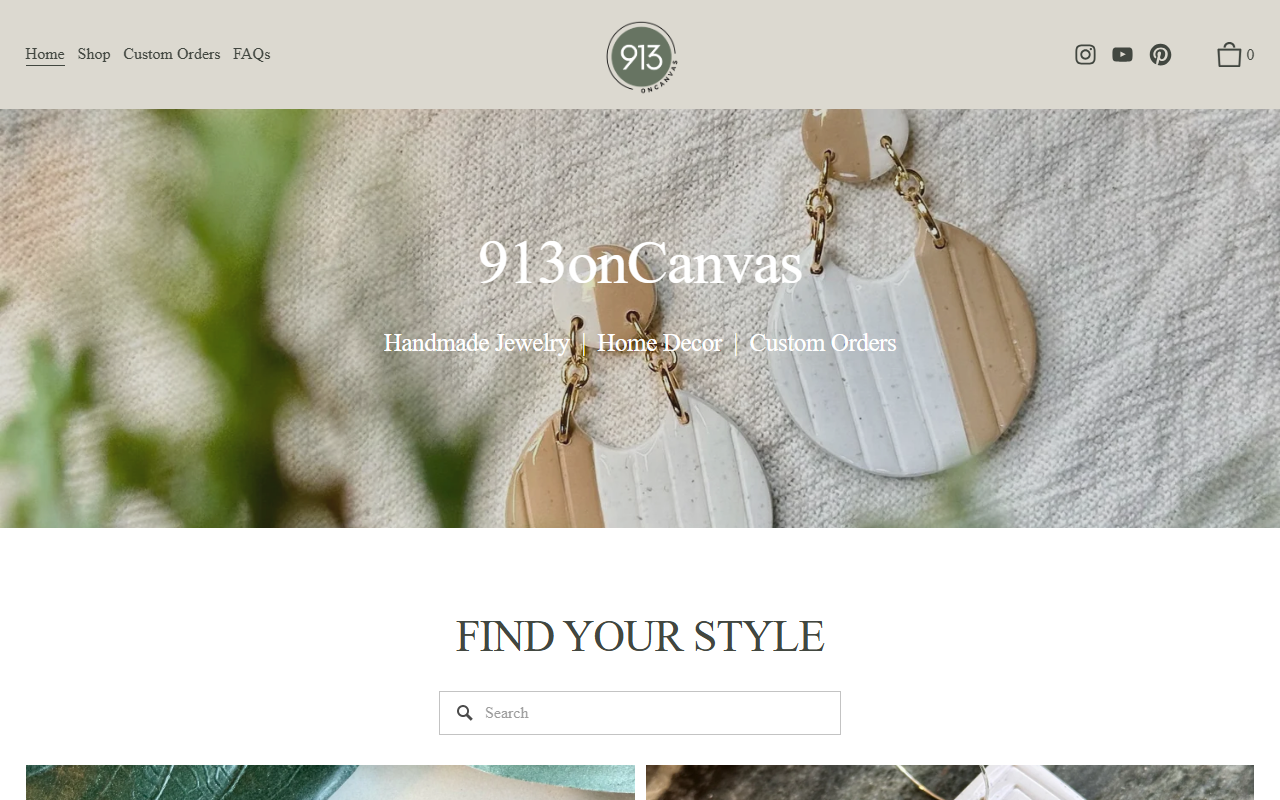 913oncanvas.com screenshot
