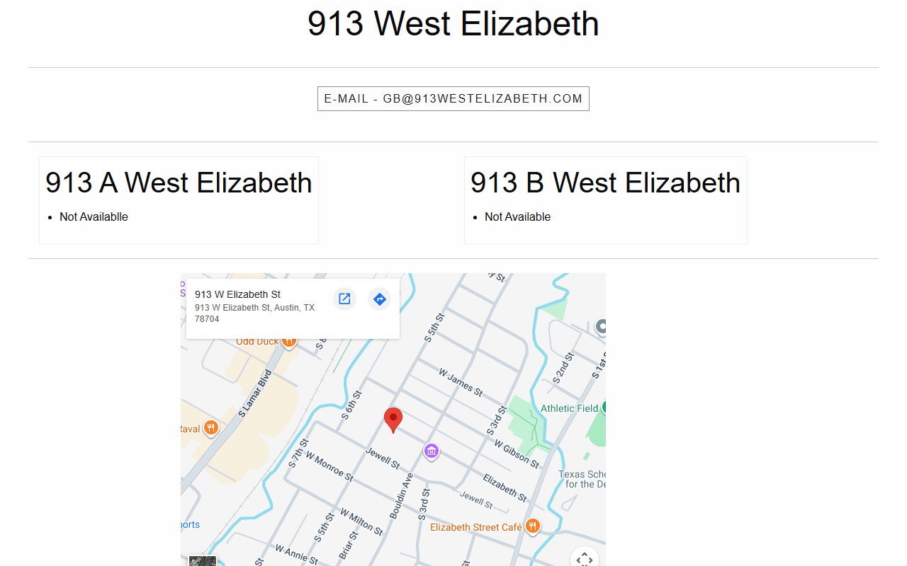 913westelizabeth.com screenshot