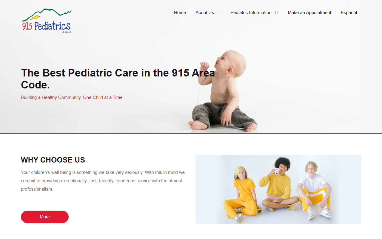 915pediatrics.com screenshot