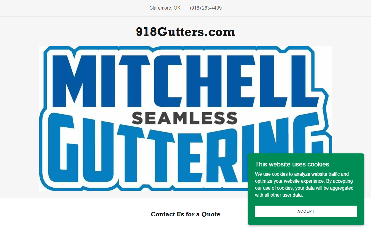 918gutters.com screenshot