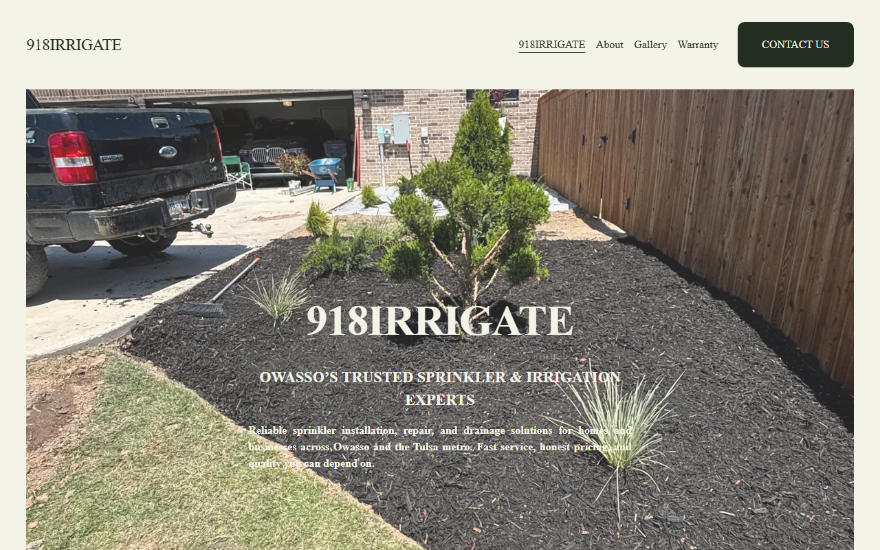 918irrigate.com screenshot