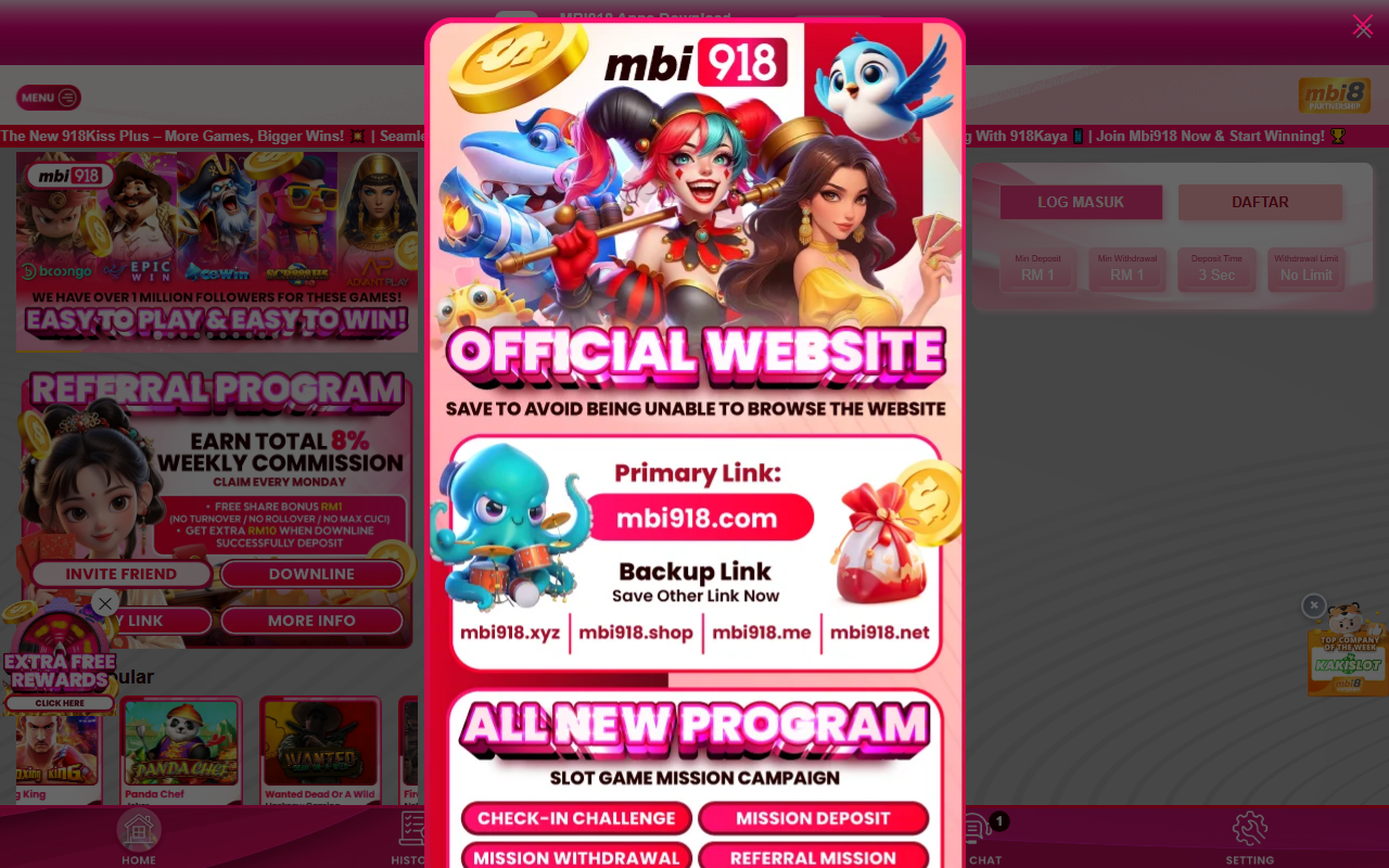 918kisscasino.com screenshot