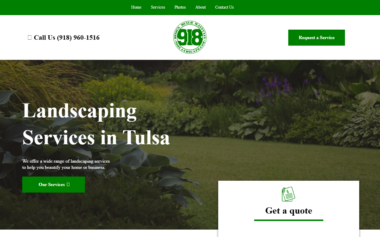 918landscape.com screenshot