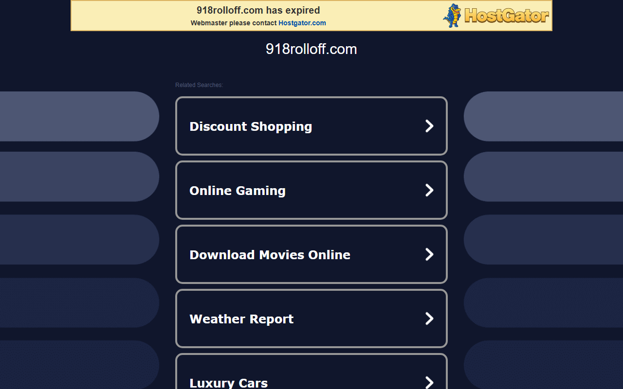 918rolloff.com screenshot