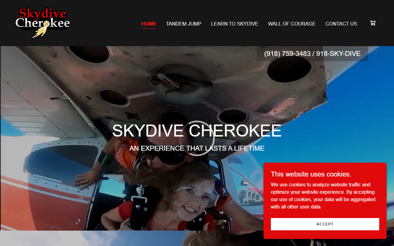 918skydive.com screenshot