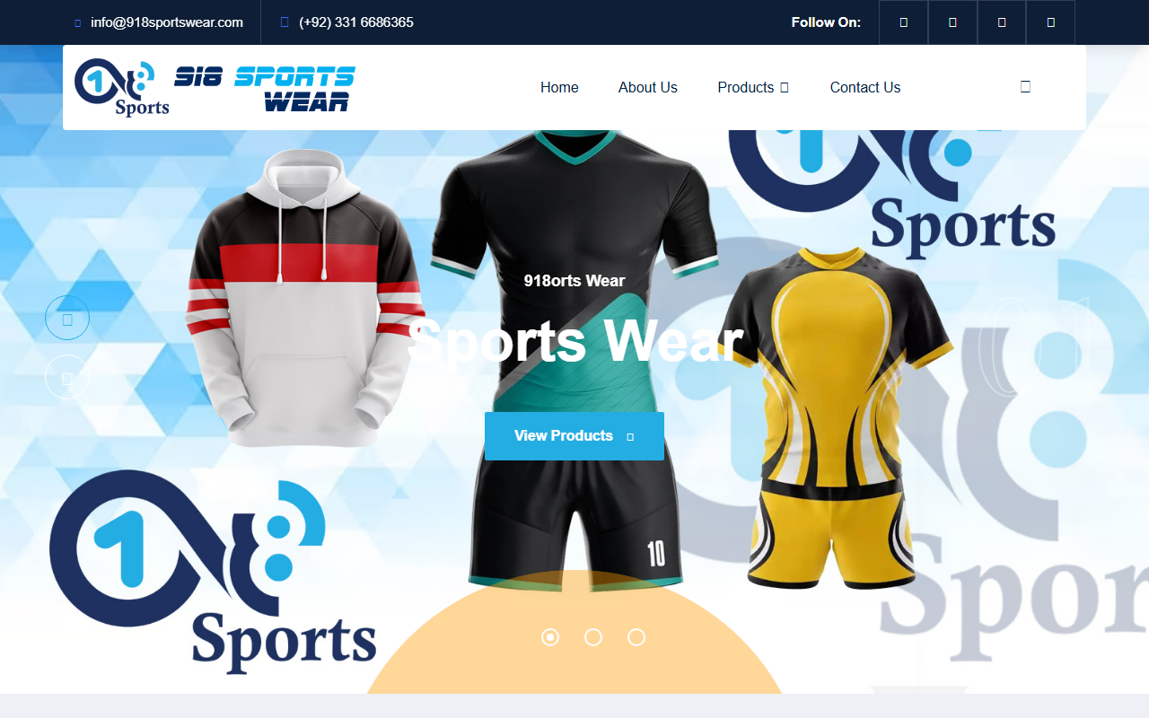 918sportswear.com screenshot