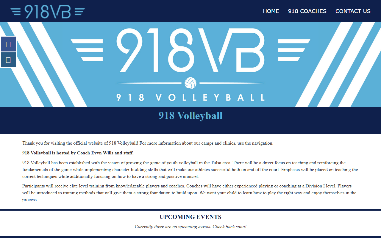 918volleyball.com screenshot