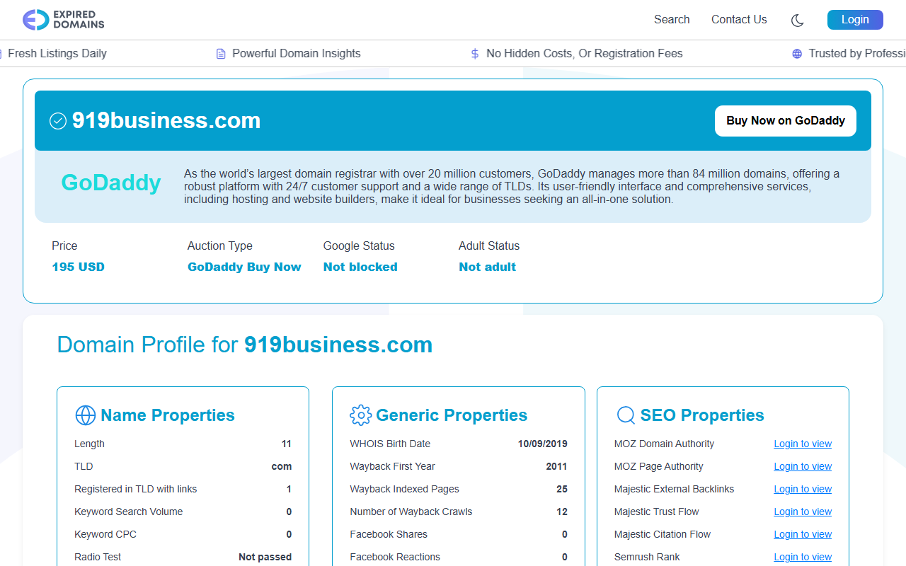919business.com screenshot