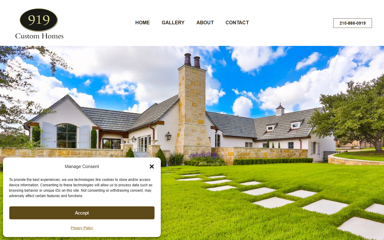 919customhomes.com screenshot