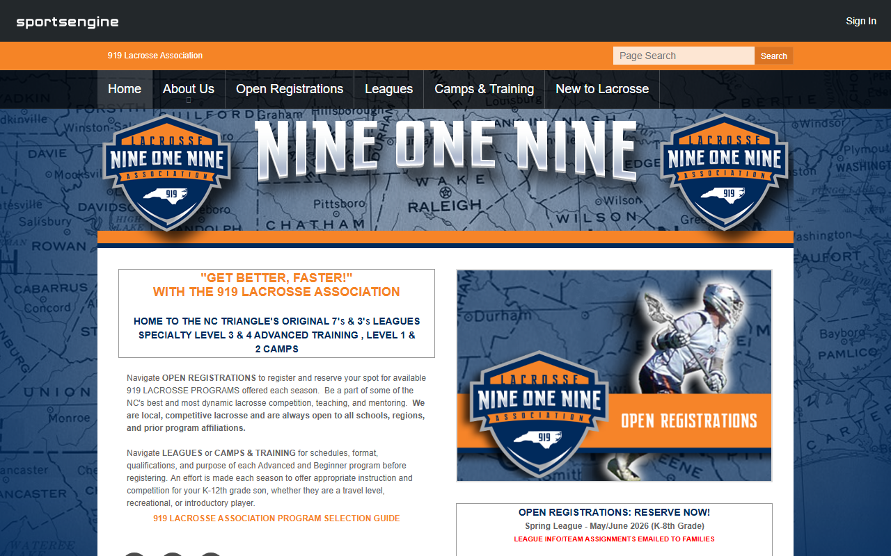 919lacrossenc.com screenshot