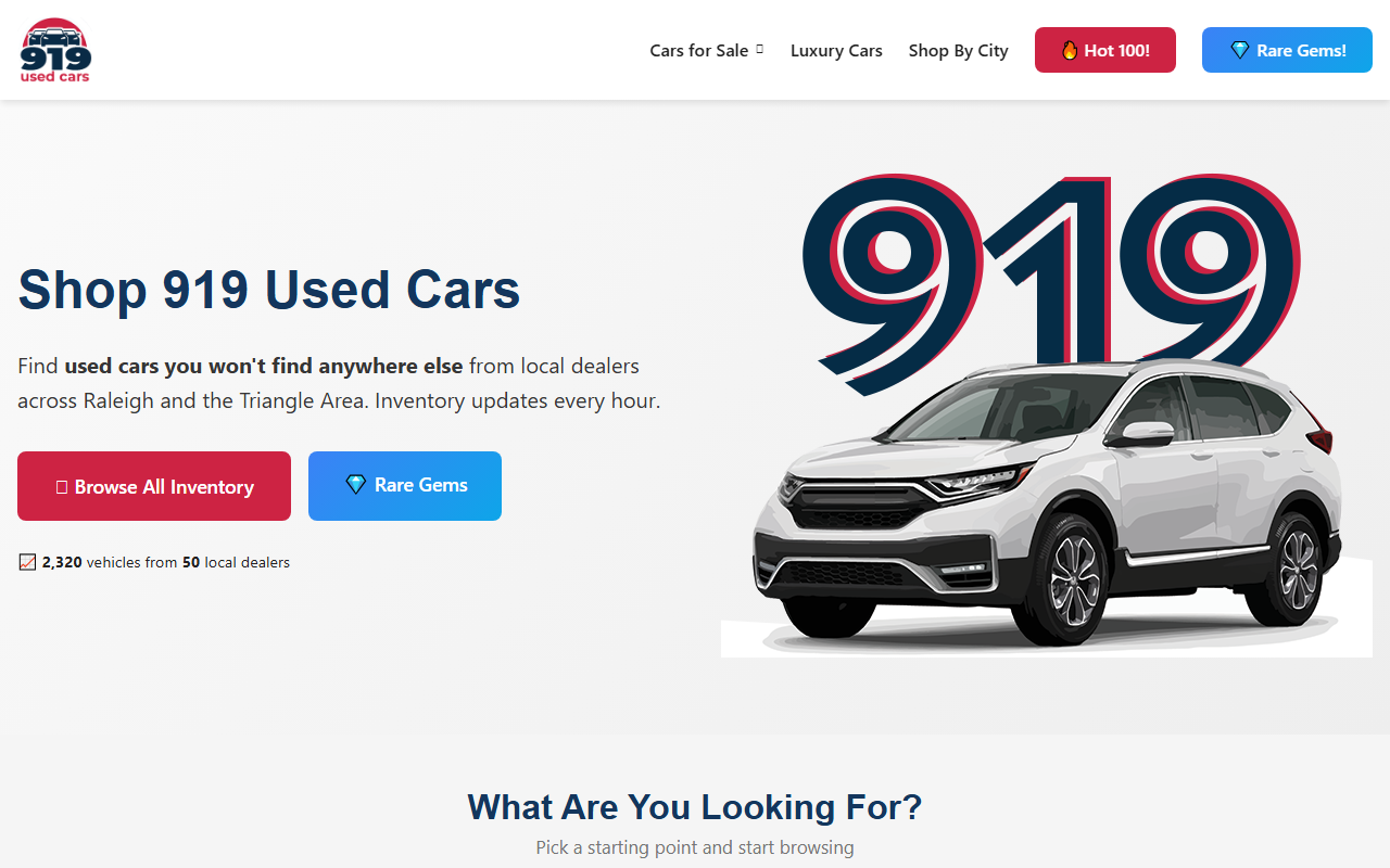 919usedcars.com screenshot