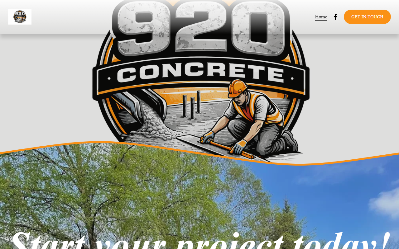 920-concrete.com screenshot