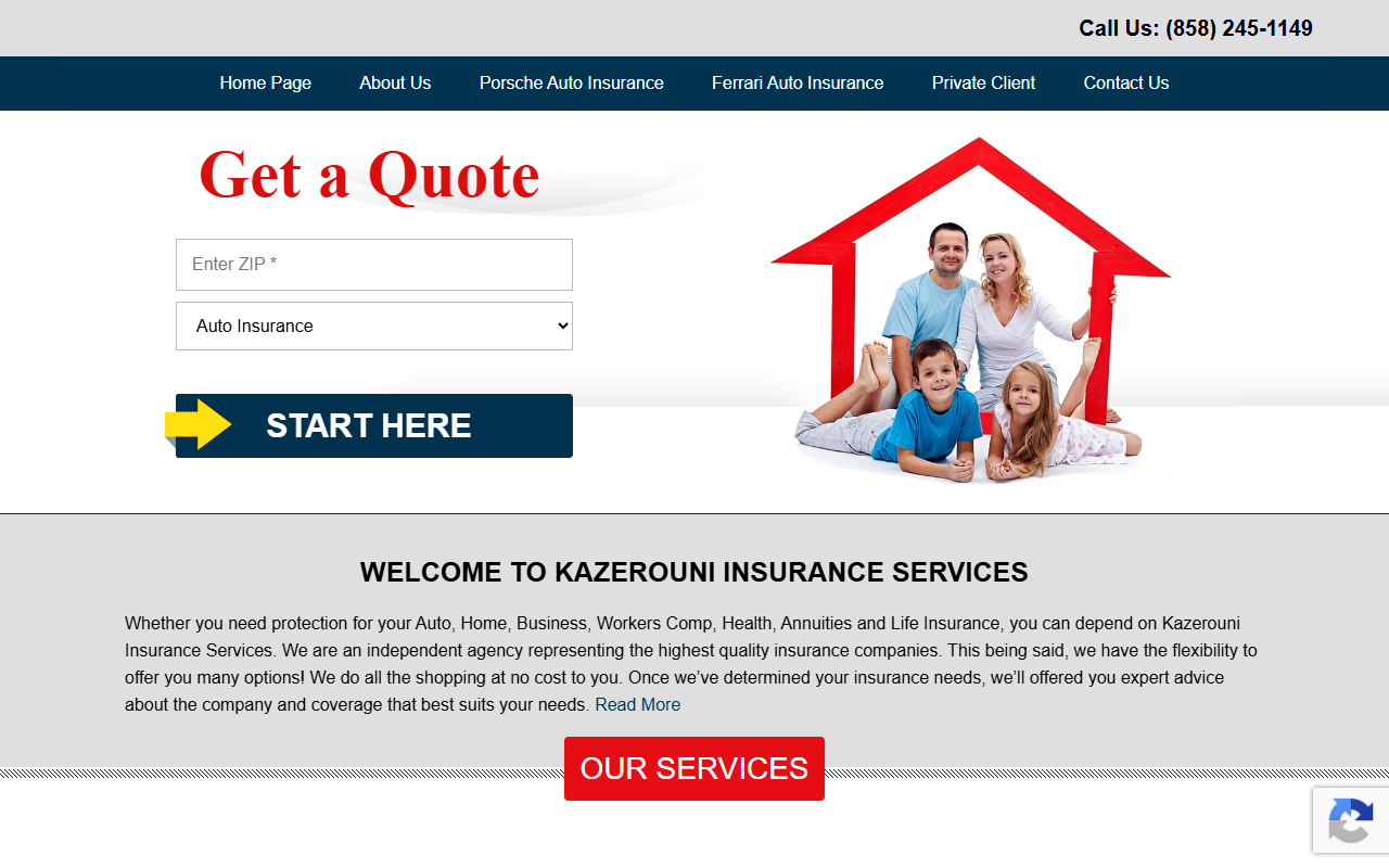 92067insurance.com screenshot