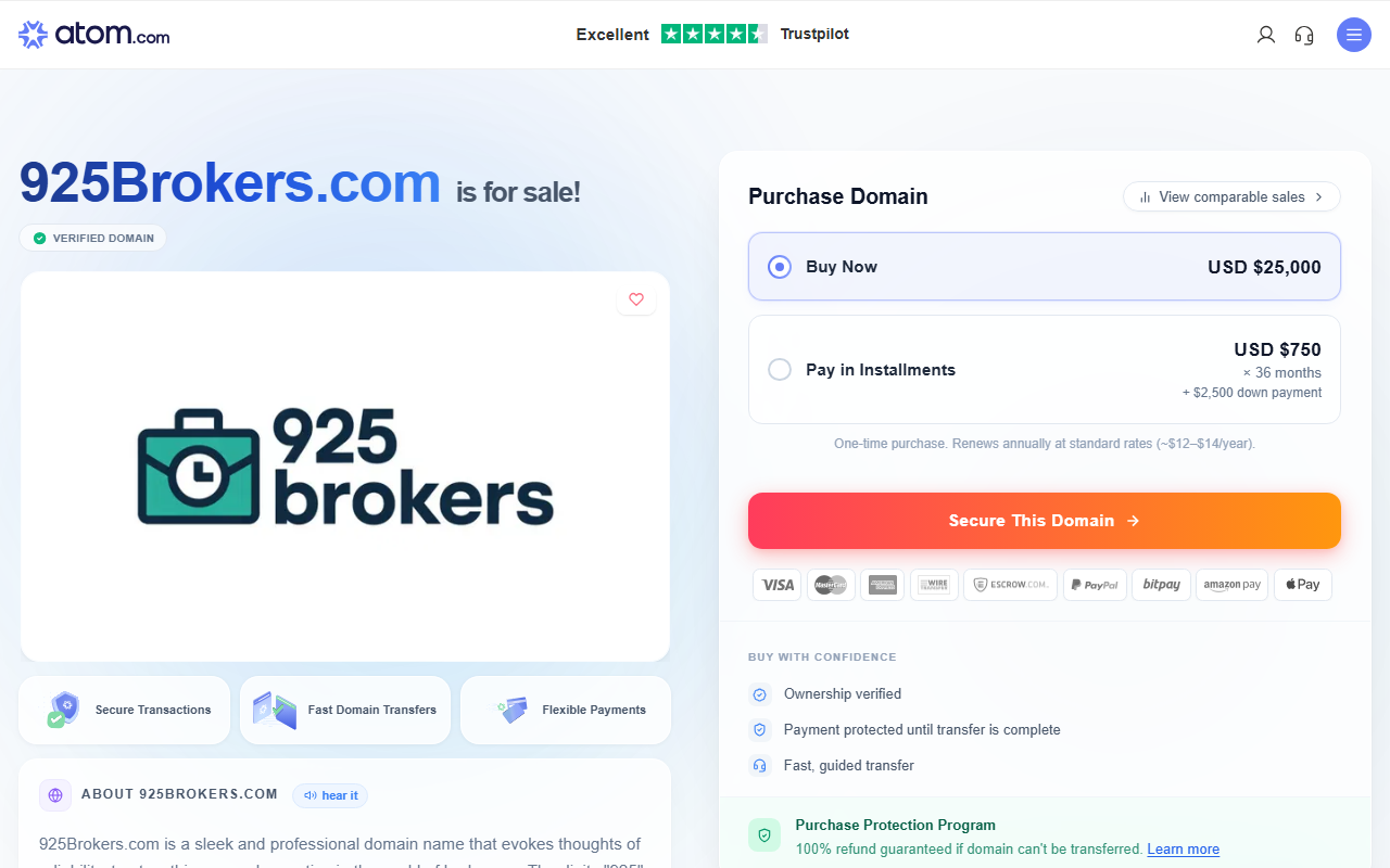 925brokers.com screenshot