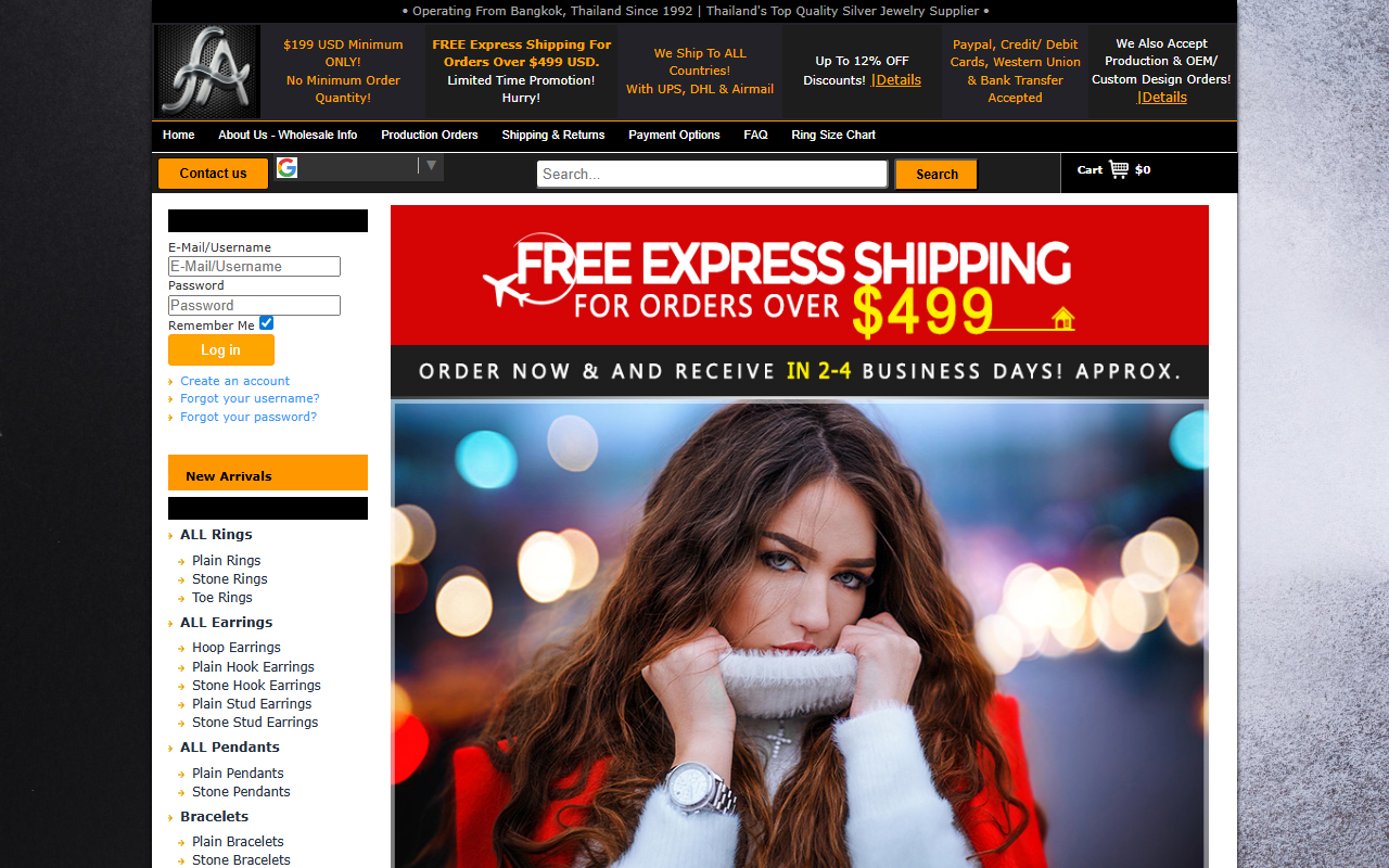 925celticjewelry.com screenshot