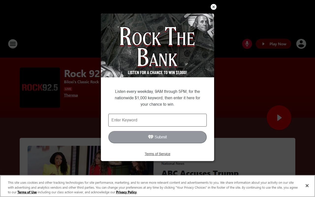 925fmthebeat.com screenshot