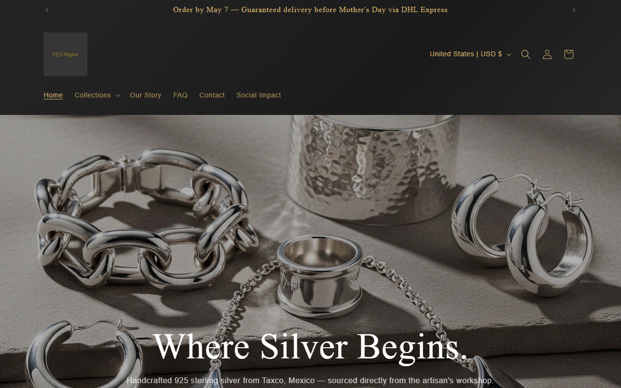 925origins.com screenshot