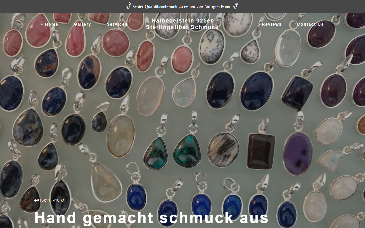 925silberschmuck.com screenshot