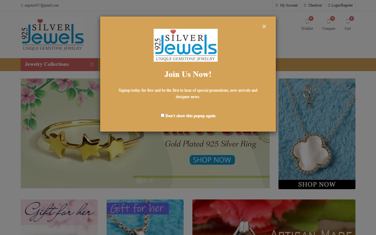 925silverjewels.com screenshot