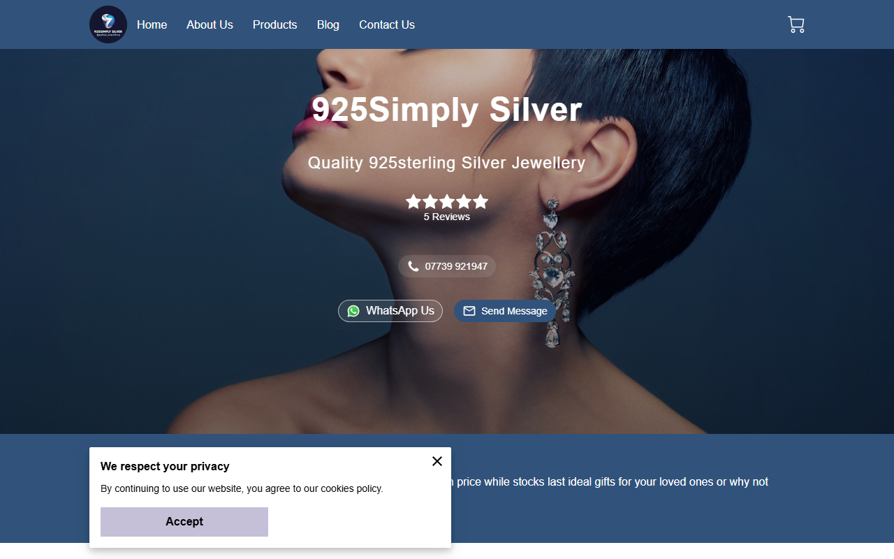 925simplysilver.com screenshot
