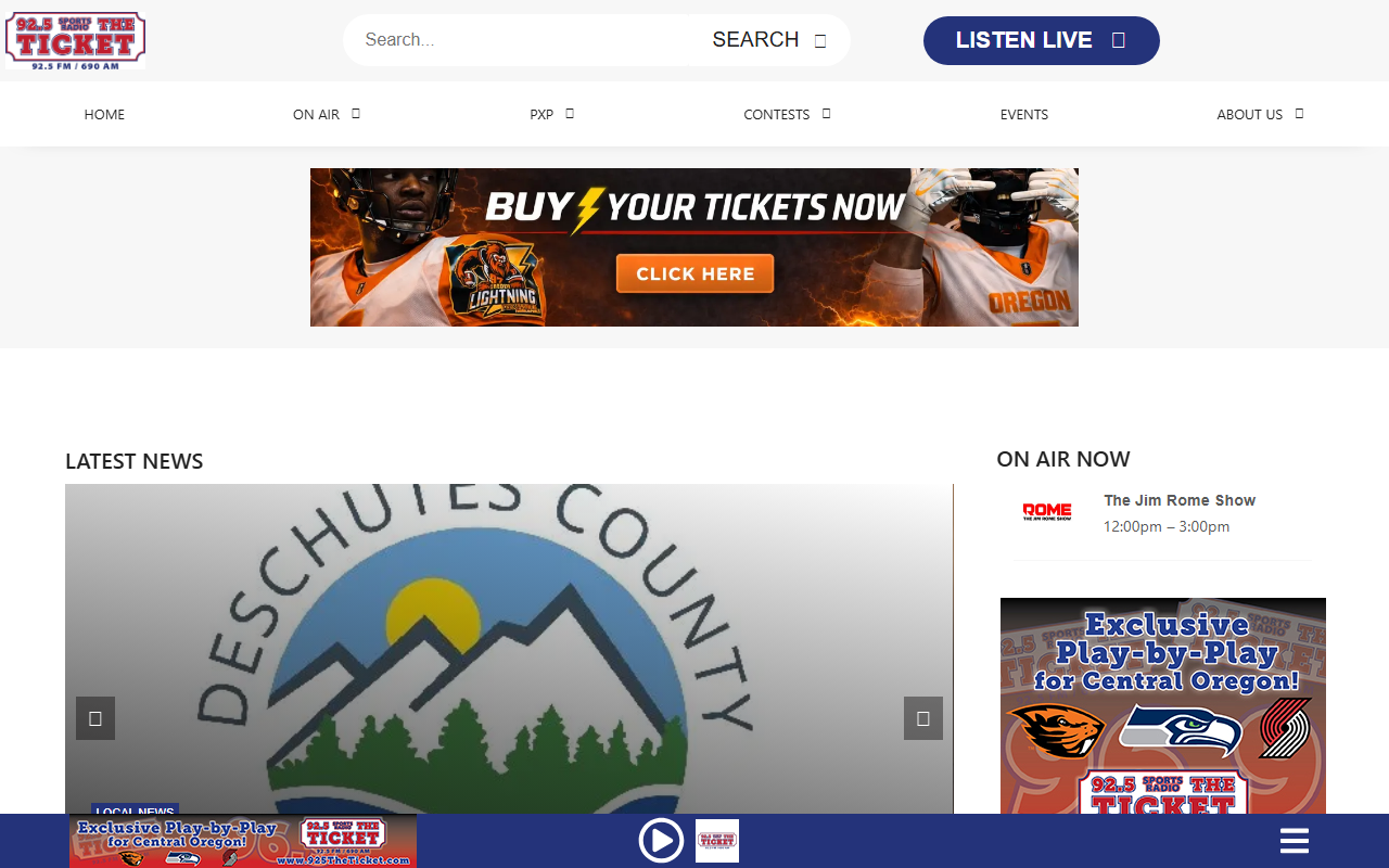 925theticket.com screenshot