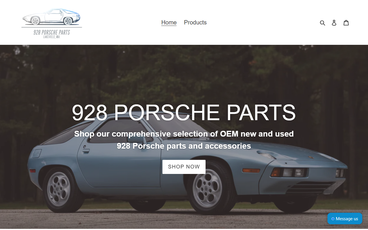 928porscheparts.com screenshot