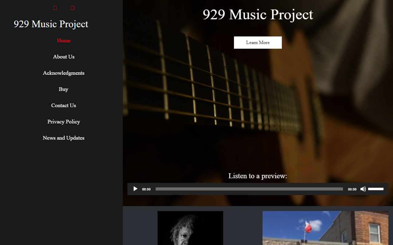 929musicproject.com screenshot