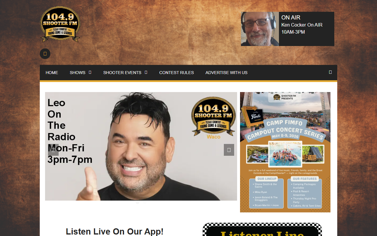 929shooterfm.com screenshot