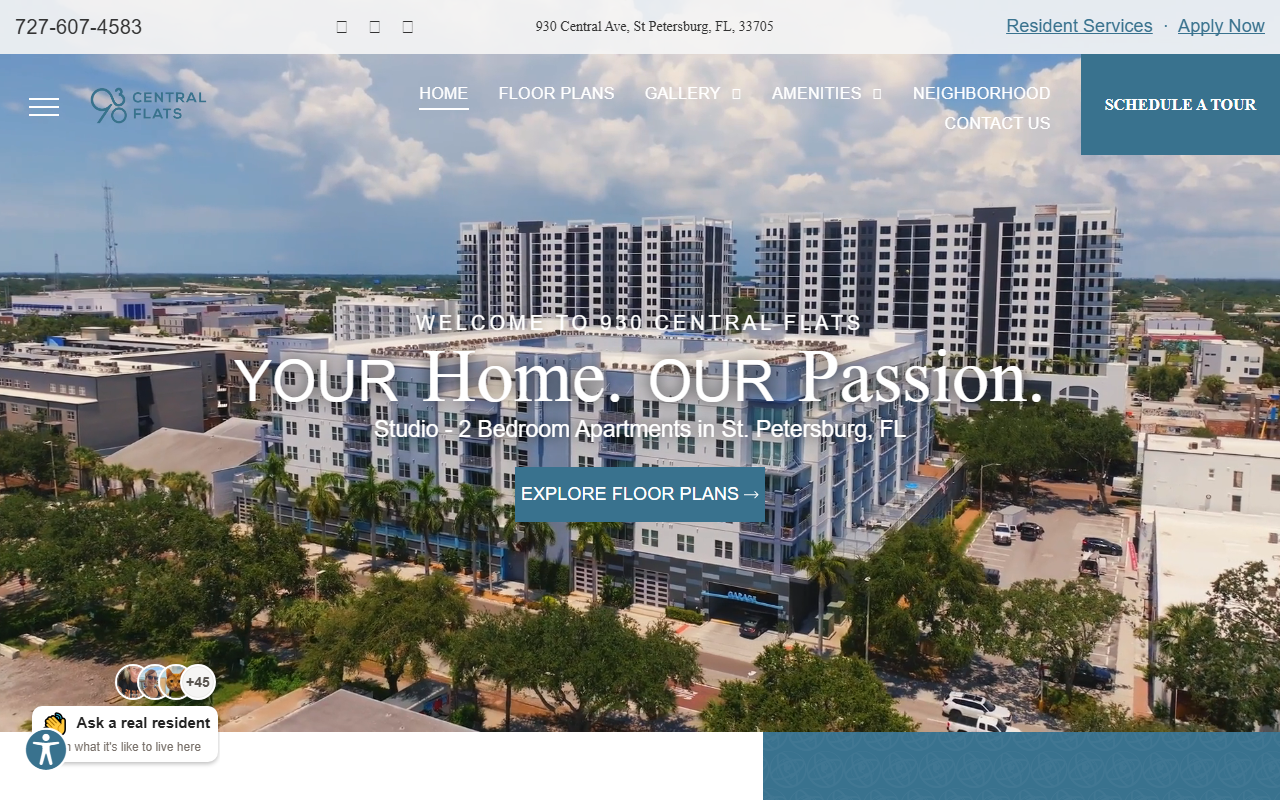 930centralflats.com screenshot