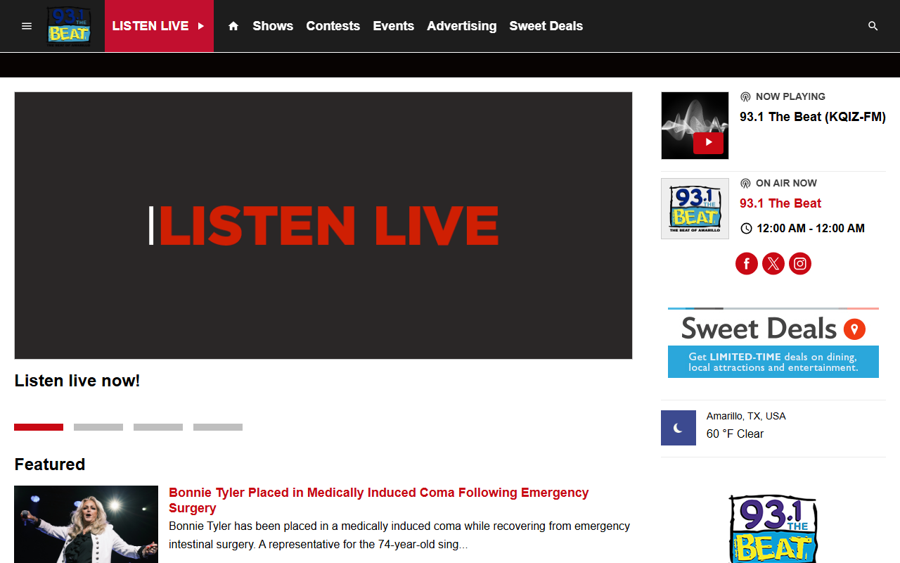 931thebeat.com screenshot