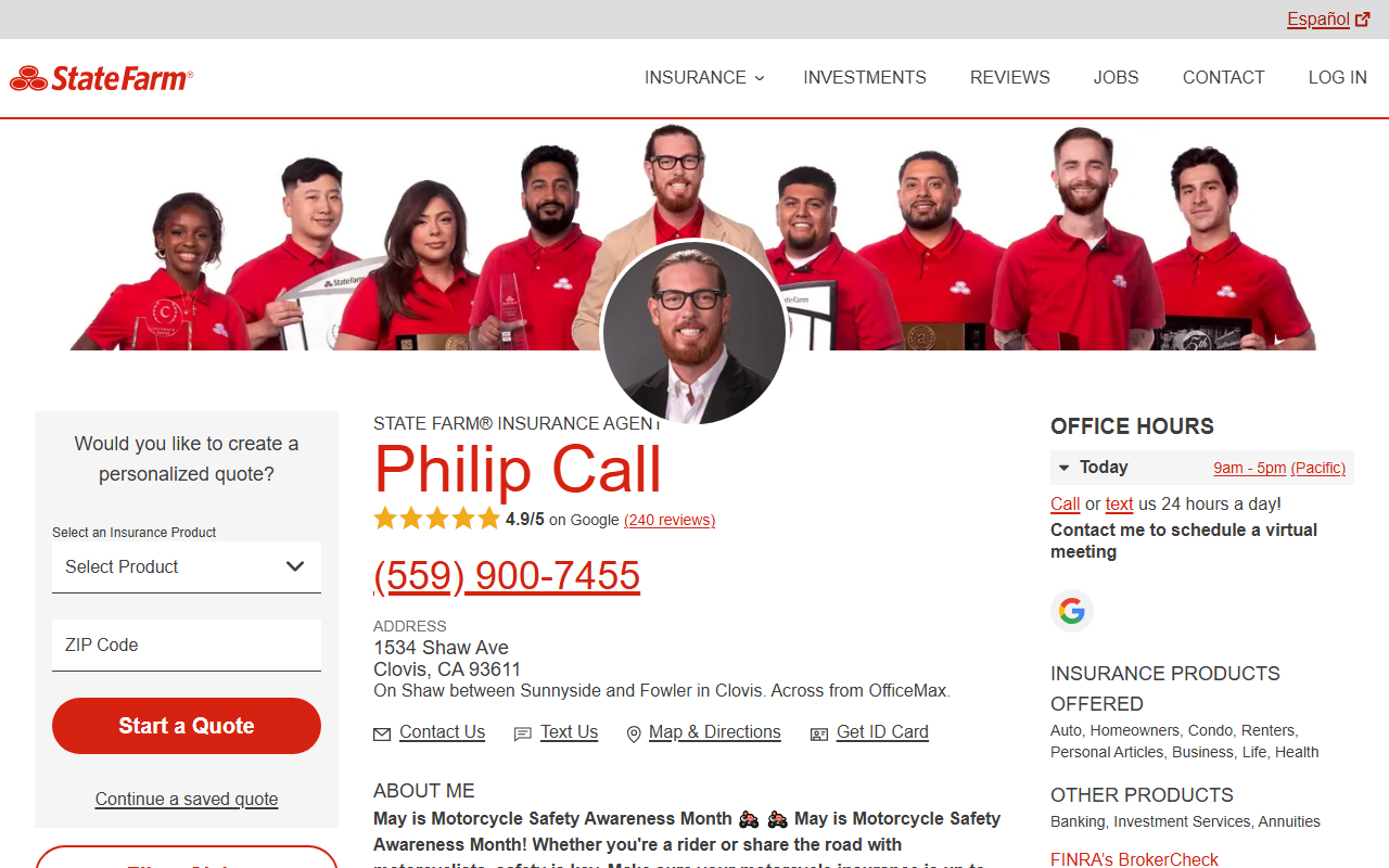 93644insurance.com screenshot