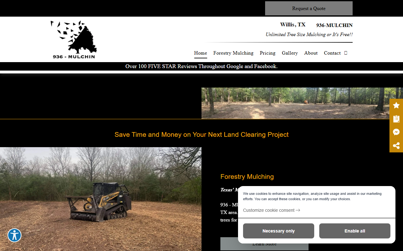 936mulching.com screenshot