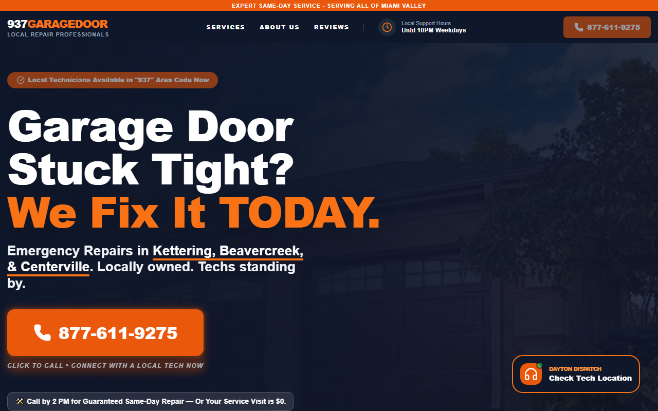 937garagedoor.com screenshot