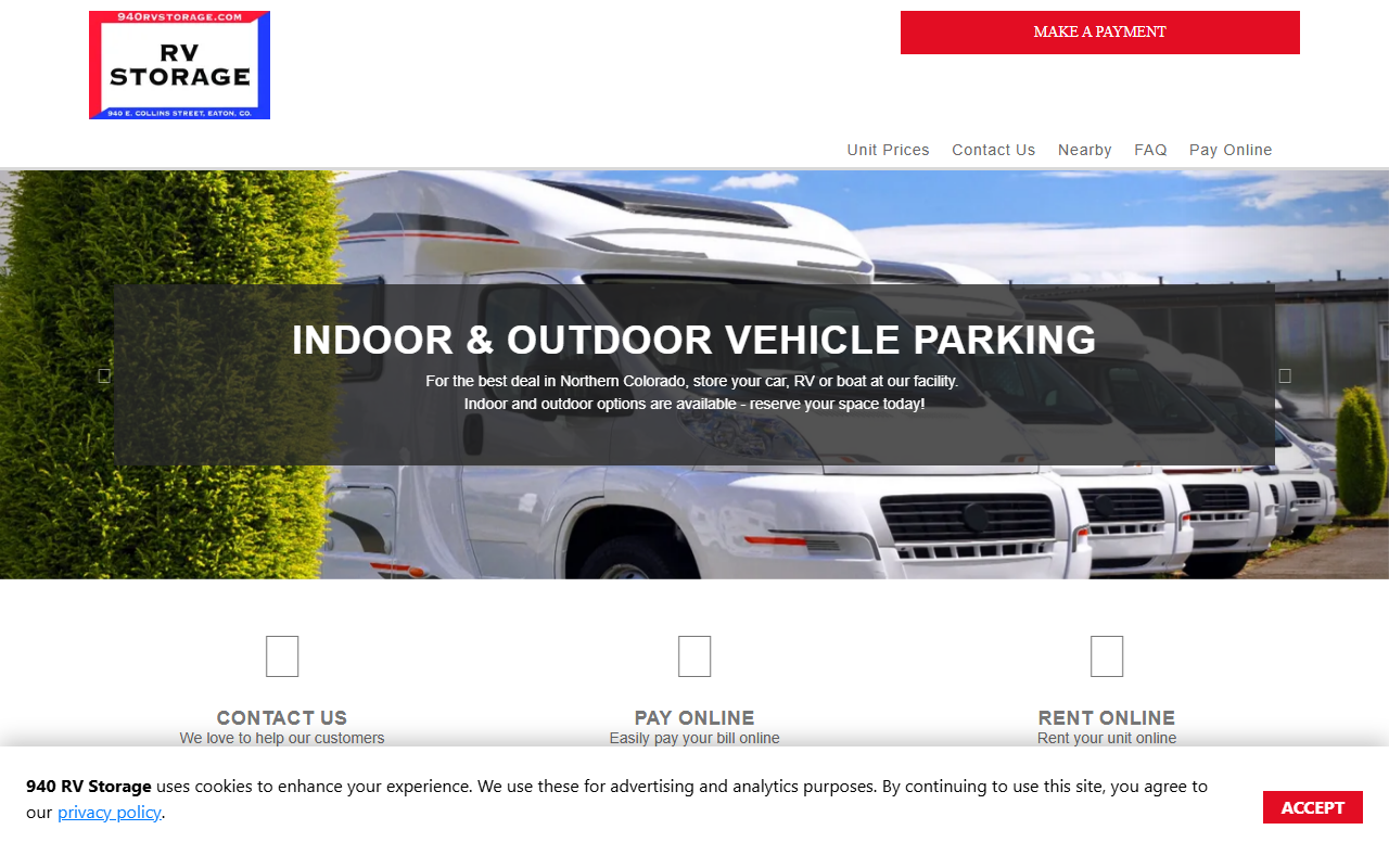 940rvstorage.com screenshot
