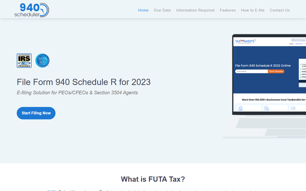 940scheduler.com screenshot