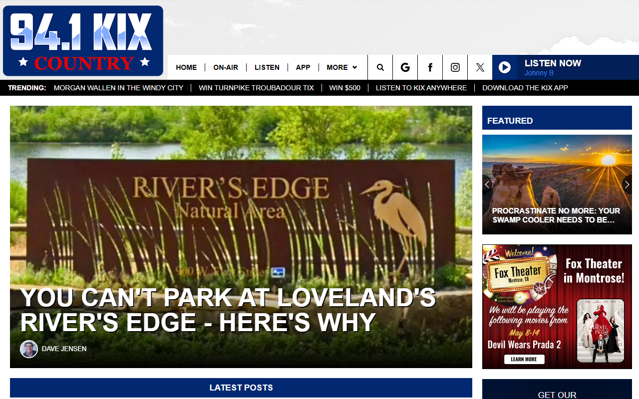 941kixcountry.com screenshot