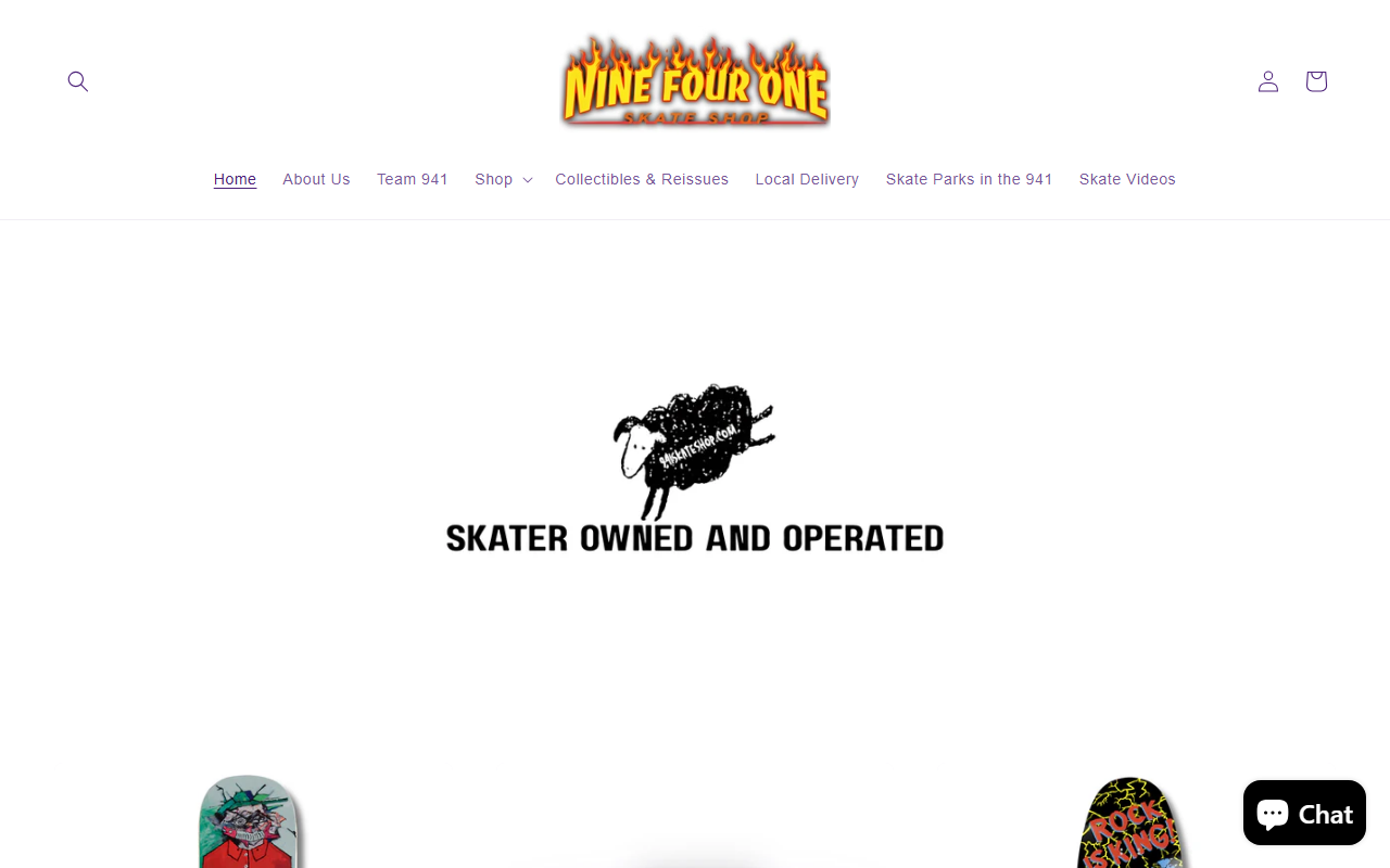 941skateshop.com screenshot