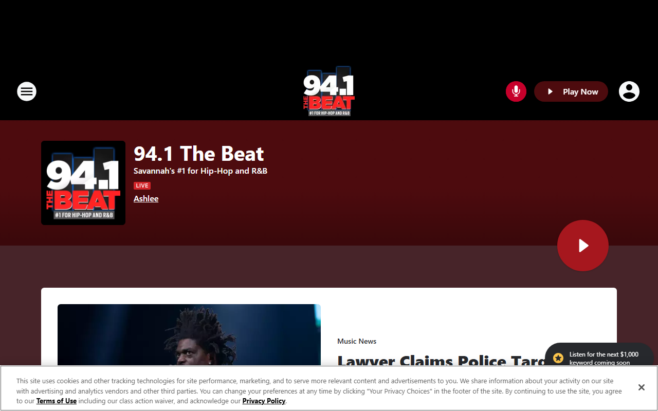 941thebeat.com screenshot