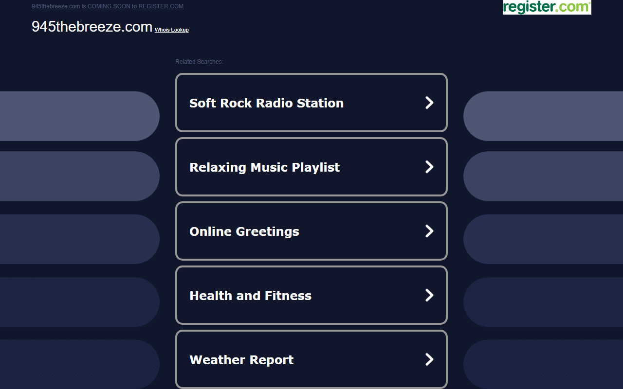 945thebreeze.com screenshot