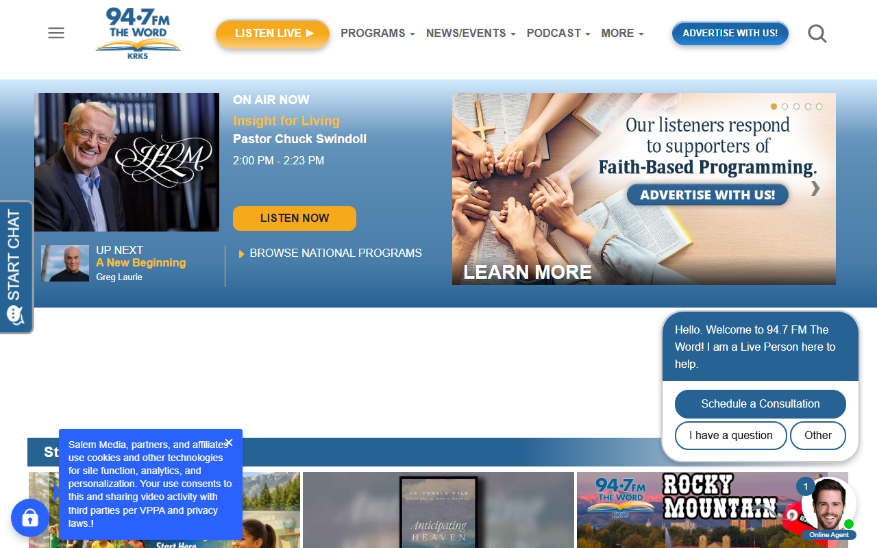 947fmtheword.com screenshot